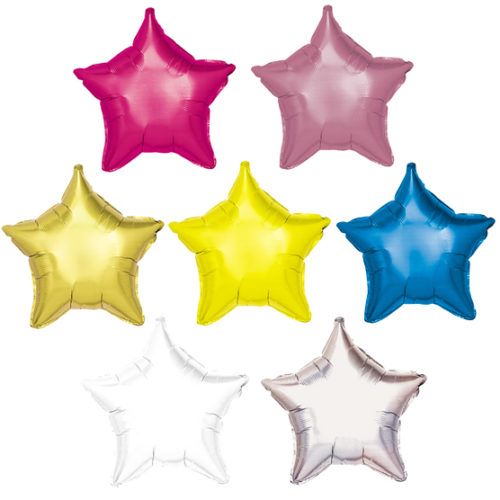 Globos de Helio Estrella de Colores Personalizados Tinta Negra