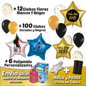 Globos Estrella Eventos Pack Globo de Helio Personalizado