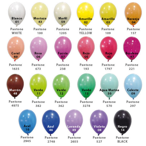 Residente pueblo interno colores globos latex a elegir | GlobosdeHelio