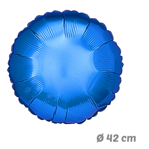 Globos Redondo Azul de Helio 42 cm
