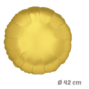 Globos Redondo Dorado de Helio 42 cm