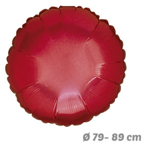 Globos Redondo Rojo de Helio 79-89 cm