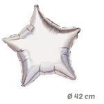 Globos Estrella Plata de Helio 42 cm