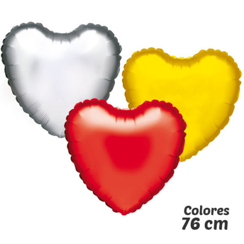 colores globos de helio corazón 76 cm