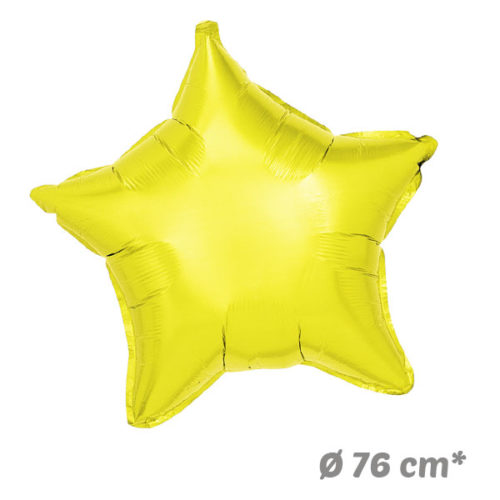 Globos Estrella Amarillo de Helio 76 cm
