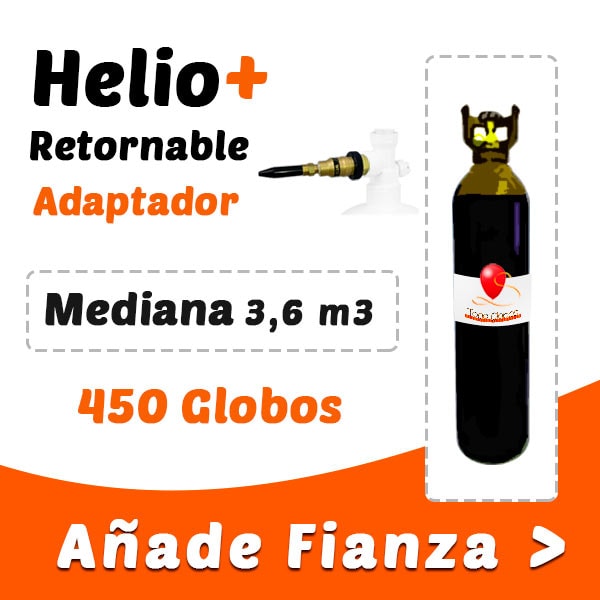 Botellas de Helio Retornable Mediana