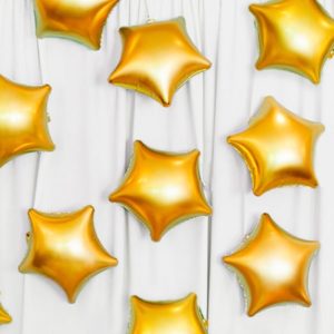 Globos Helio: Bombona Grande con 22 Globos Estrella de Poliamida