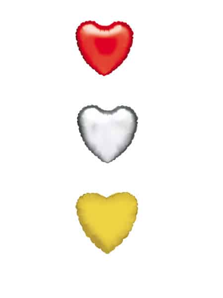 Colores de Globos Forma Corazón de Poliamida